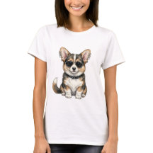 T-Shirt Punk Corgi des deux côtés