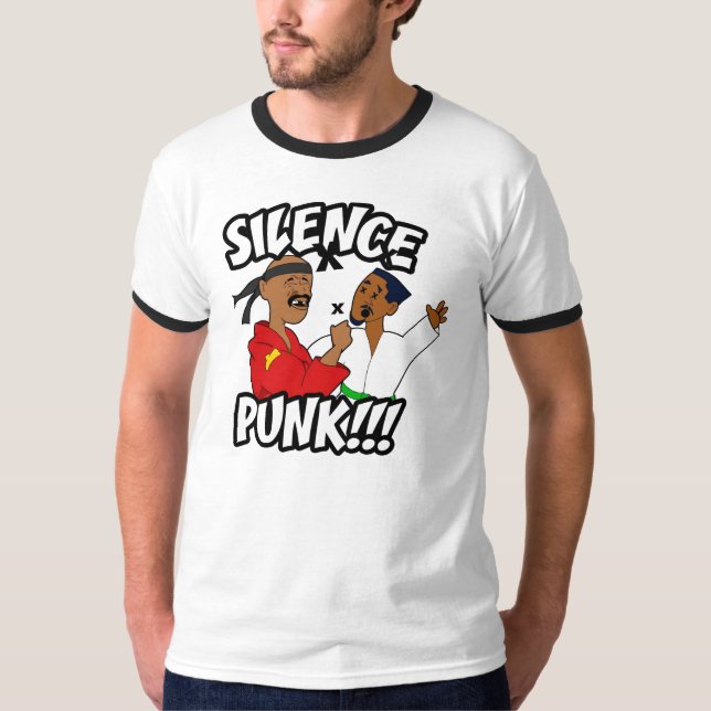T-shirt Punk de silence de DFJ (Devant)