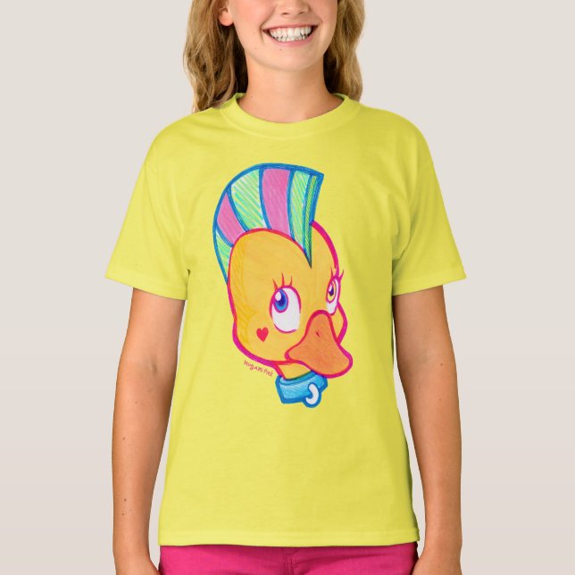 T-shirt Punk Ducy Girl (Devant)