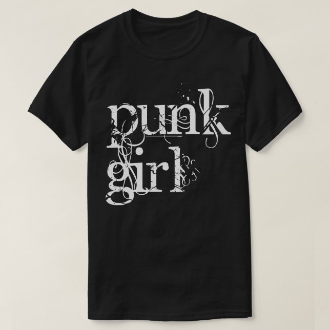 T-shirt punk girl (Design devant)