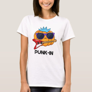 T-shirt Punk in Funny Punk Rock Citrouille Pun