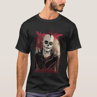 T-shirt Punk Mohawk Zombie Rock Musique Lourde Metalhead R