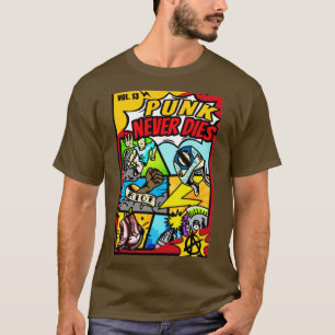 T-shirt punk ne meurt jamais de bande dessinée hq