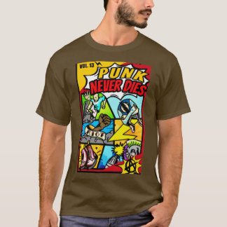 T-shirt punk ne meurt jamais de bande dessinée hq