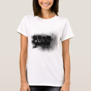 T-shirt Punk noir et blanc