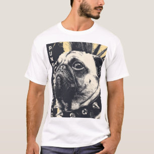 T-shirt Punk Not Dead Bulldog – Rock Chien Art