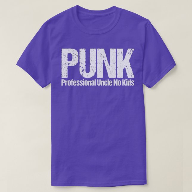 T-shirt Punk Professional Oncle No Kids Funny Définition P (Design devant)