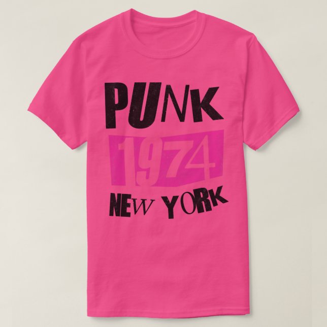 T-shirt Punk Rock 1974 Vintage (Design devant)