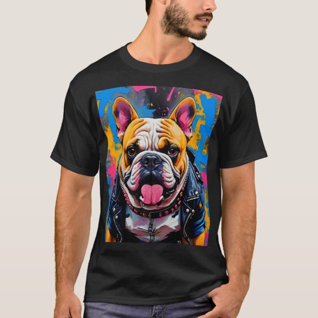 T-SHIRT PUNK ROCK-BULLDOG 11 (Devant)