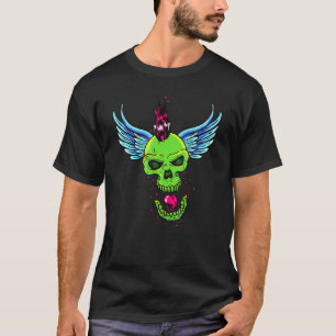 T-shirt Punk Rock Crâne Pagan Satané Atheist Anti Church
