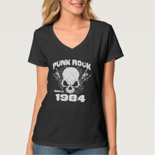 T-shirt Punk Rock depuis 1984 - Skull Rock Mains 40ème Nai