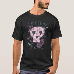 T-shirt Punk Rock Et Roll Music Plutôt N Punk Skull Femmes