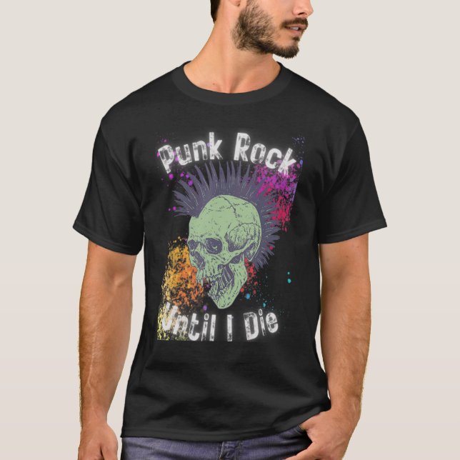 T-shirt Punk Rock Jusqu'À Mon Mort (Devant)