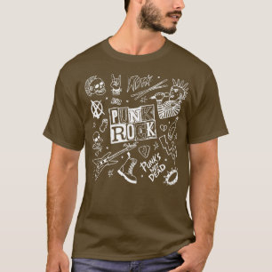 T-shirt Punk Rock On Rock Star Buddy Concert Skeleton Main