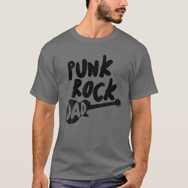 T-shirt Punk Rock Papa Tattoos Guitare Punker Rocker Ska B (Devant)