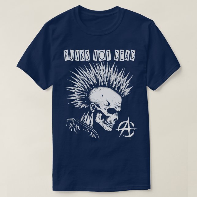 T-shirt Punk Rock Punks pas mort (Design devant)