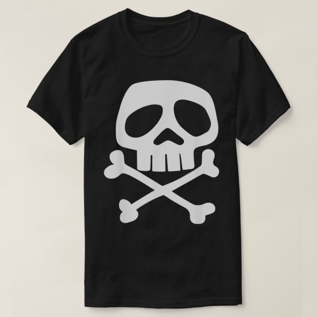 T-shirt Punk Rock Skull and Bones 1980 Punk Rock Misfit (Design devant)