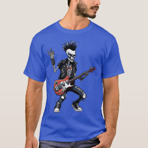 T-shirt Punk Rock Squelette Guitare Shredder