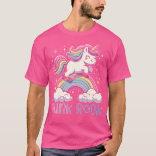 T-shirt Punk Rock Unicorn Rainbow Heavy Metal Rock Music