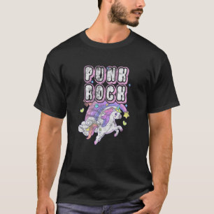 T-shirt Punk Rock Unicorn Rock musique détendue