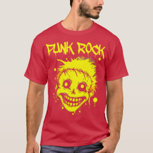 T-shirt Punk Rocker Trippy Face Punk Rock