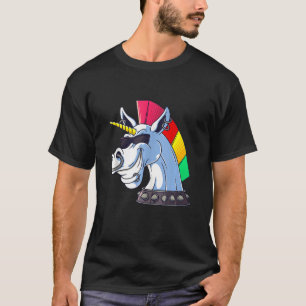 T-shirt Punk Unicorn Ironn Cool Unicorn Punk Rock Music
