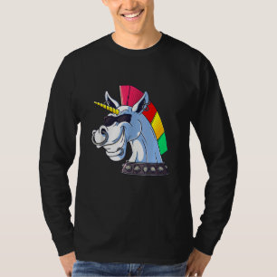 T-shirt Punk Unicorn Ironn Cool Unicorn Punk Rock Music