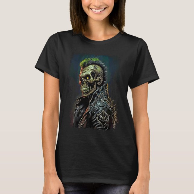 T-shirt Punk Zombie Apocalyptique (Devant)