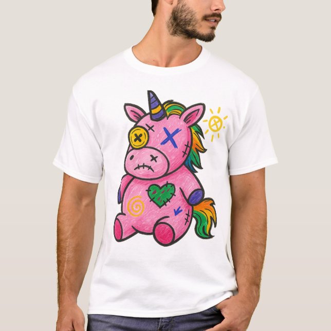 T-shirt Punkicorn — Triste & Doux (Devant)
