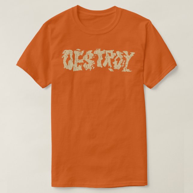 T-shirt Punks Not Dead Destroy Classic Punk 1977 (Design devant)