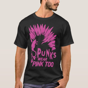 T-shirt Punks Portent Rose Trop Goth Metal Rock Concert 2