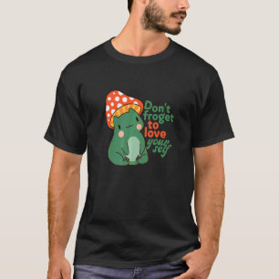 T-shirt Puns à la grenouille ne se frotte pas pour t'aimer
