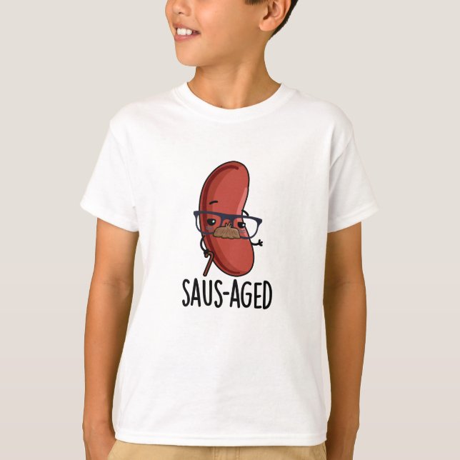 T-shirt Puns à la saucisse vieux et drôle d'âge saus (Devant)