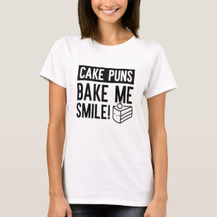T-shirt Puns De Gâteaux M'Afaire Sourire