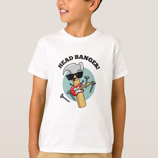 T-shirt Puns de musique drôles de Head Banger  (Devant)