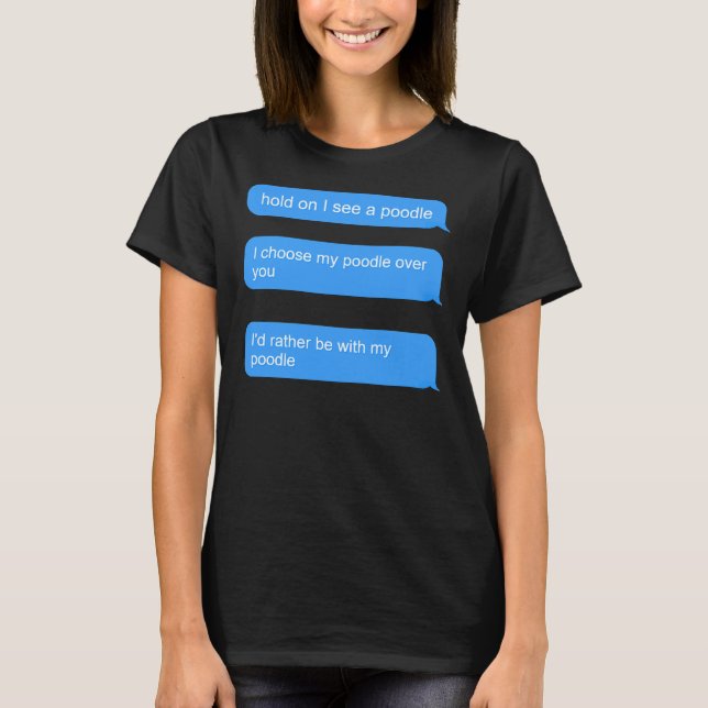 T-shirt Puns De Poodle Pour Propriétaire De Poodle (Devant)