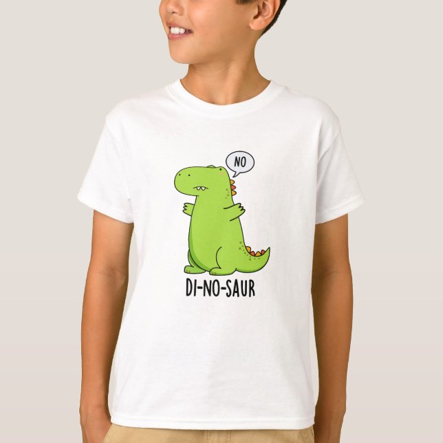 T-shirt Puns Dinosaures Drôle Di-no-saur (Devant)