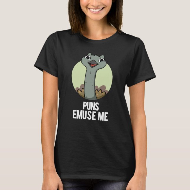 T-shirt Puns Emuse Me Drôle Emu Pun (Devant)