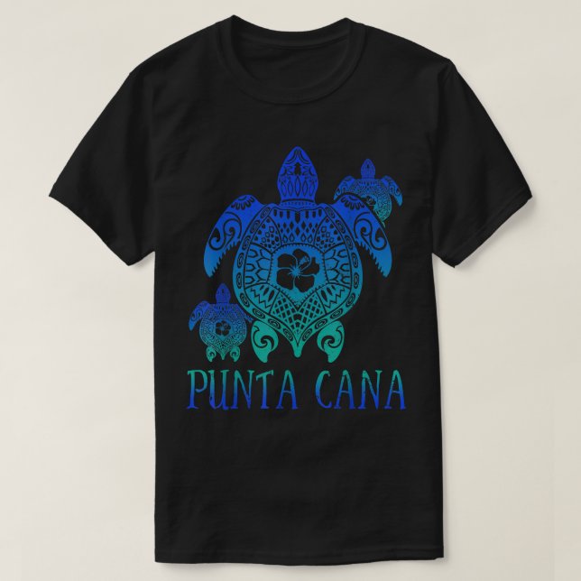 T-shirt Punta Cana 2022 Tortues Marines de la République D (Design devant)
