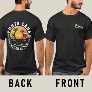 T-shirt Punta Cana Dominicaine Retro Sunset Souvenir 60s