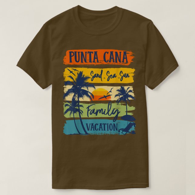 T-shirt Punta Cana Dominicaine Vacation 2022 Famille corre (Design devant)