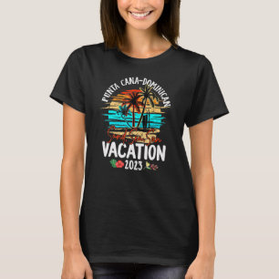T-shirt Punta Cana Dominicaine Vacation 2023 Famille corre