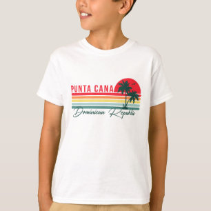 T-shirt Punta Cana Dominican Palm Tree Beach Vintage