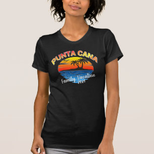 T-shirt Punta Cana Été Correspondant Caraïbes Vacances T-S