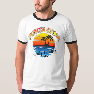 T-shirt Punta Cana Été Correspondant Caraïbes Vacances T-S