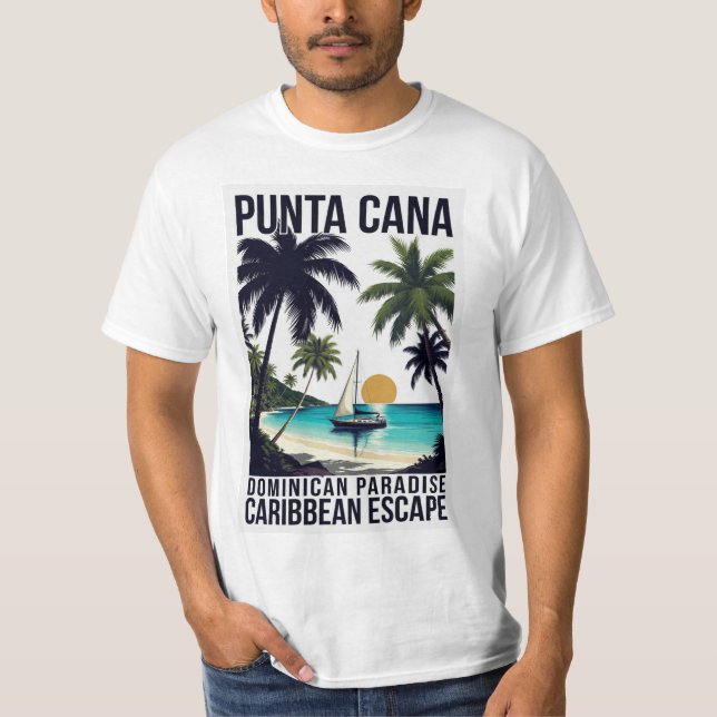 T-shirt Punta Cana Paradis Dominicain (Devant)