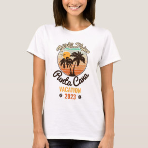 T-shirt Punta Cana personnalise Vacation 2023 Retro 60s