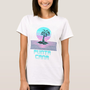 T-shirt Punta Cana République dominicaine Années 80 Rétro 