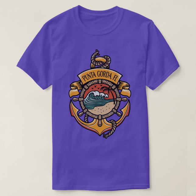 T-shirt Punta Gorda Floride Plages Côte Ouest Fis De Batea (Design devant)