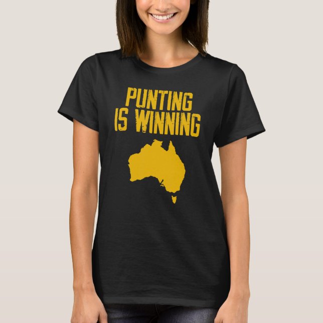 T-shirt Punting remporte la carte Australie (Devant)